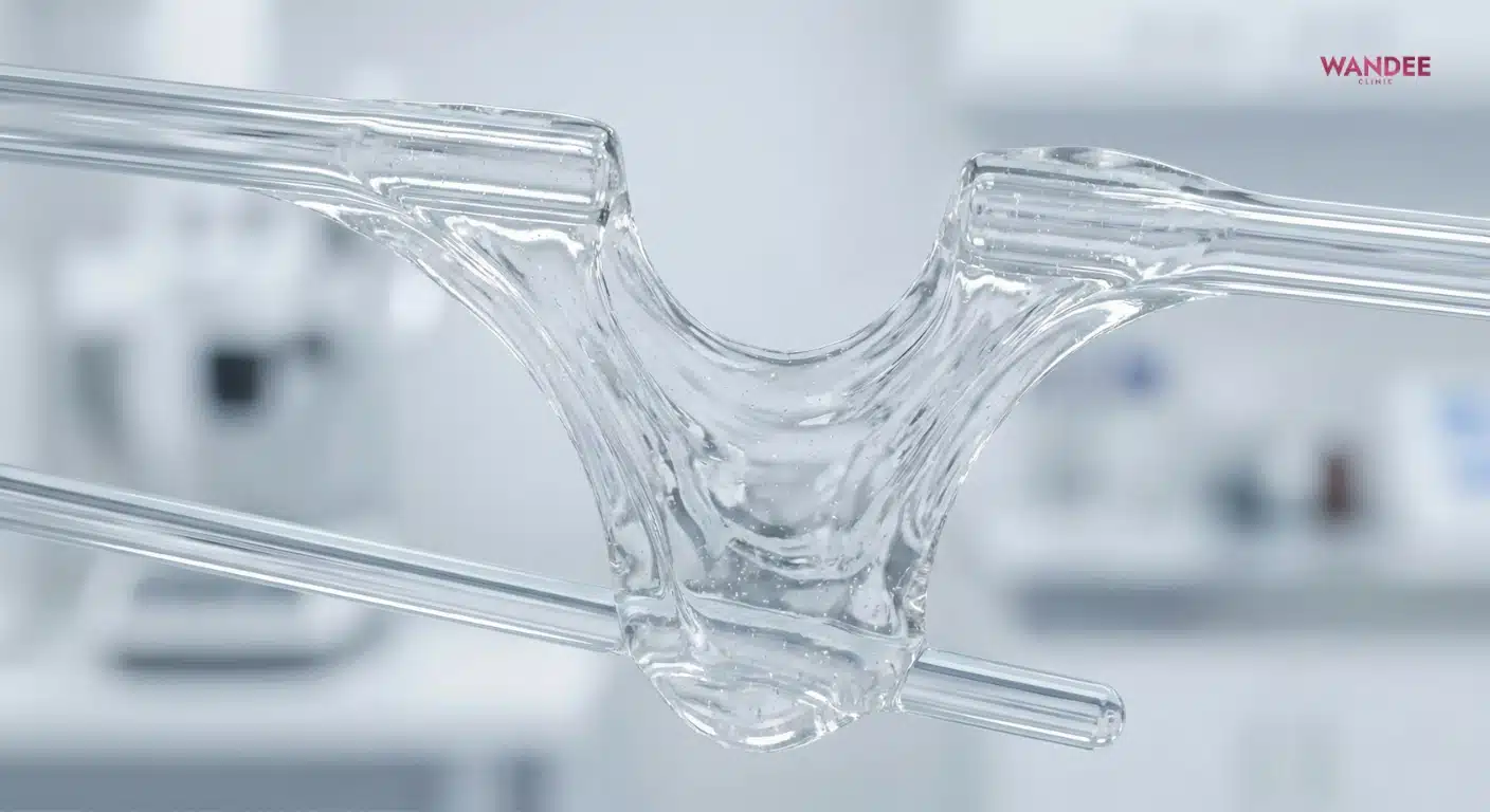 ภาพสามมิติแสดงคุณสมบัติ rheology ของฟิลเลอร์ เช่น ความหนืดและความยืดหยุ่น