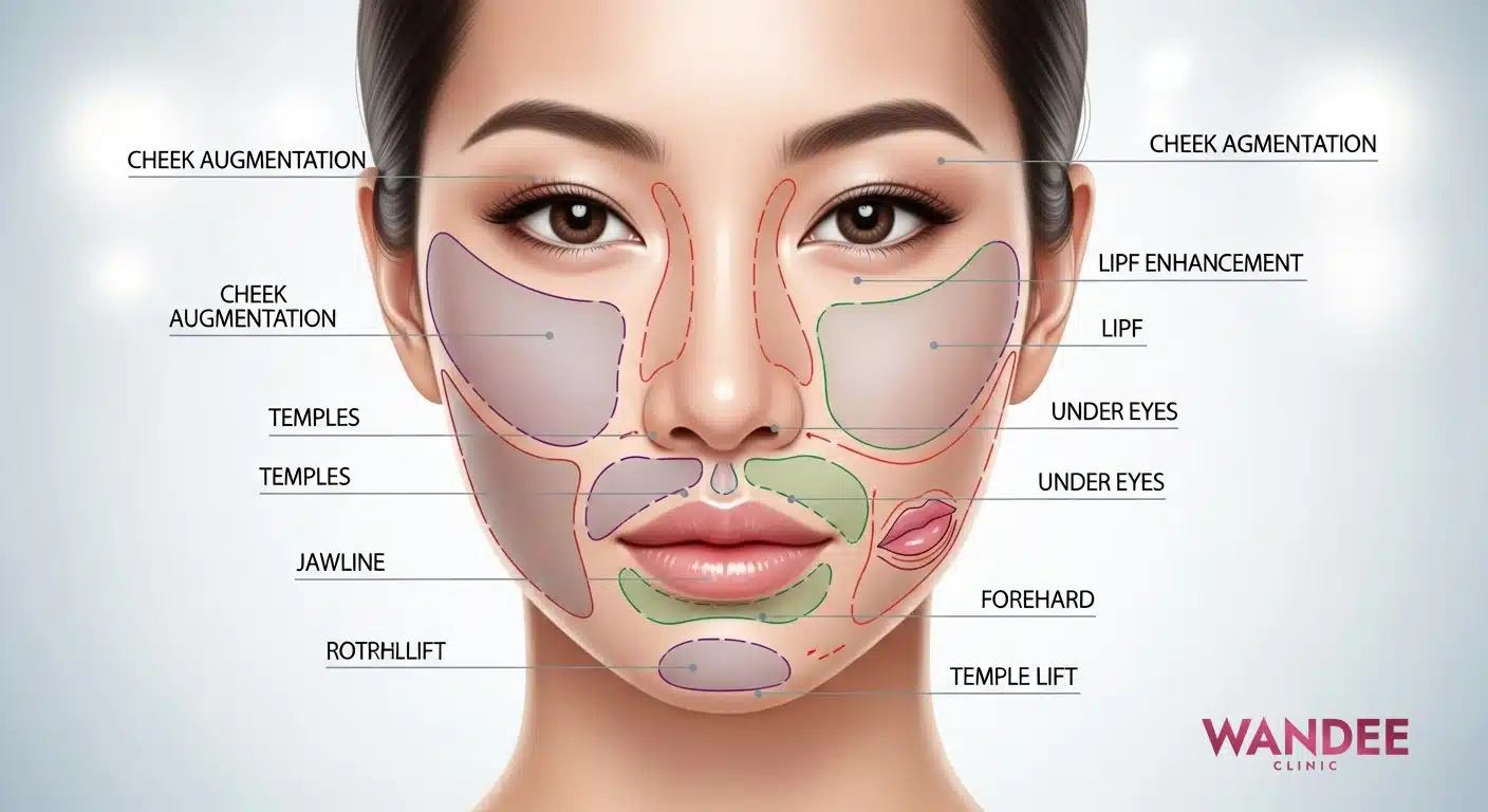 ตำแหน่งฉีดฟิลเลอร์