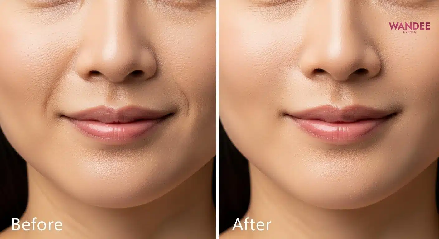 ฟิลเลอร์ร่องแก้ม ก่อนฉีด และหลังฉีด