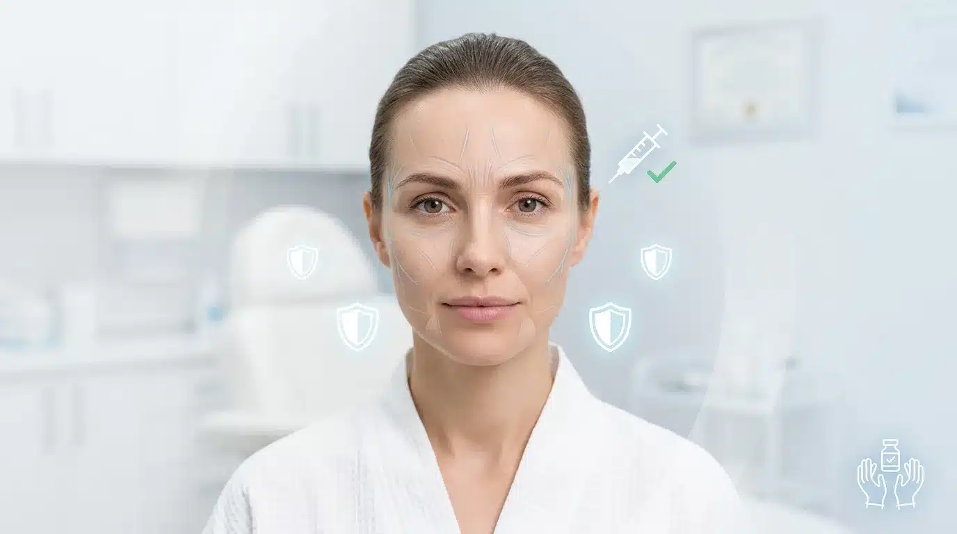 ภาพสื่อเรื่องความปลอดภัยและสัญญาณเตือนหลังฉีดที่ควรได้รับการประเมินโดยแพทย์